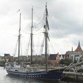 Segler Santa Barbara Anna der Kelly Family Hafen Rostock